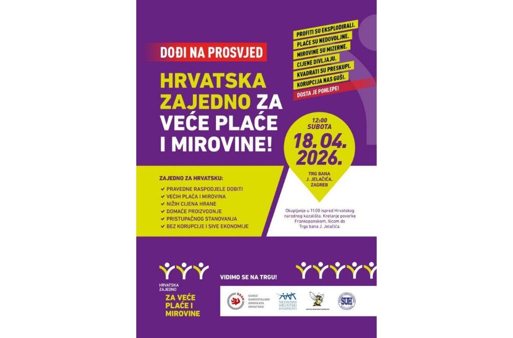 Akademski sindikat na prosvjed za veće plaće i mirovine u sustavu znanosti i visokog obrazovanja, ne poziva samo zaposlenike već i njihove poslodavce – ravnatelje, dekane i rektore
